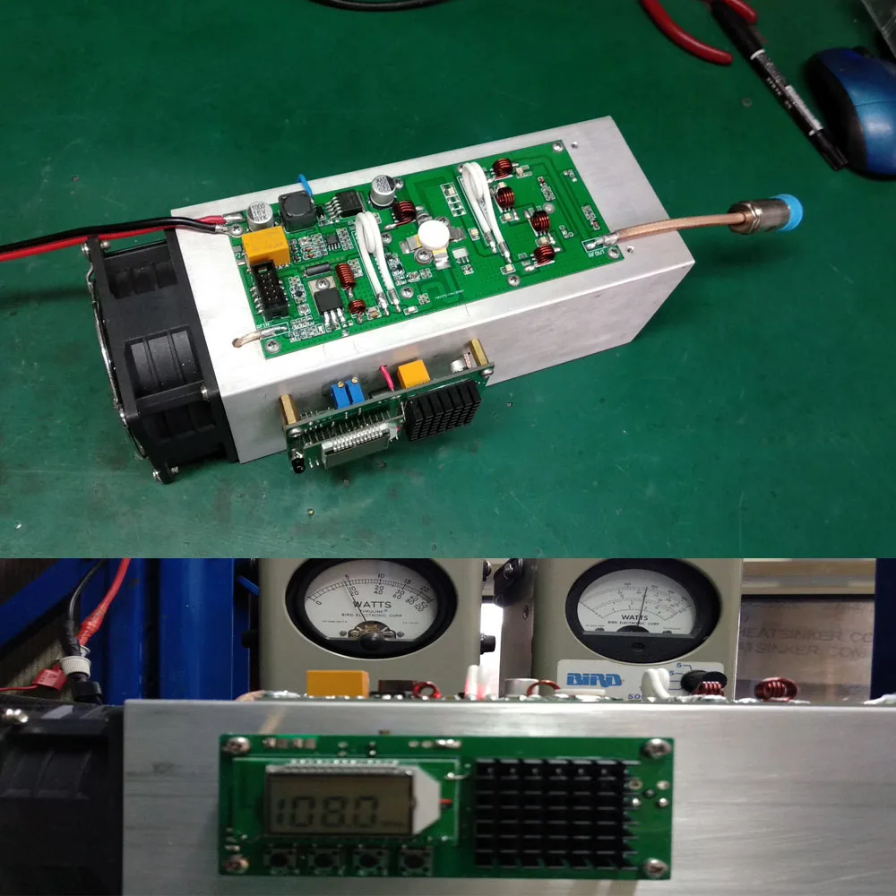 

Digital LCD Display FM Transmitter 150W Frequency: 87-108MHz Power Amplifier PLL phase-locked loop 150W-180W