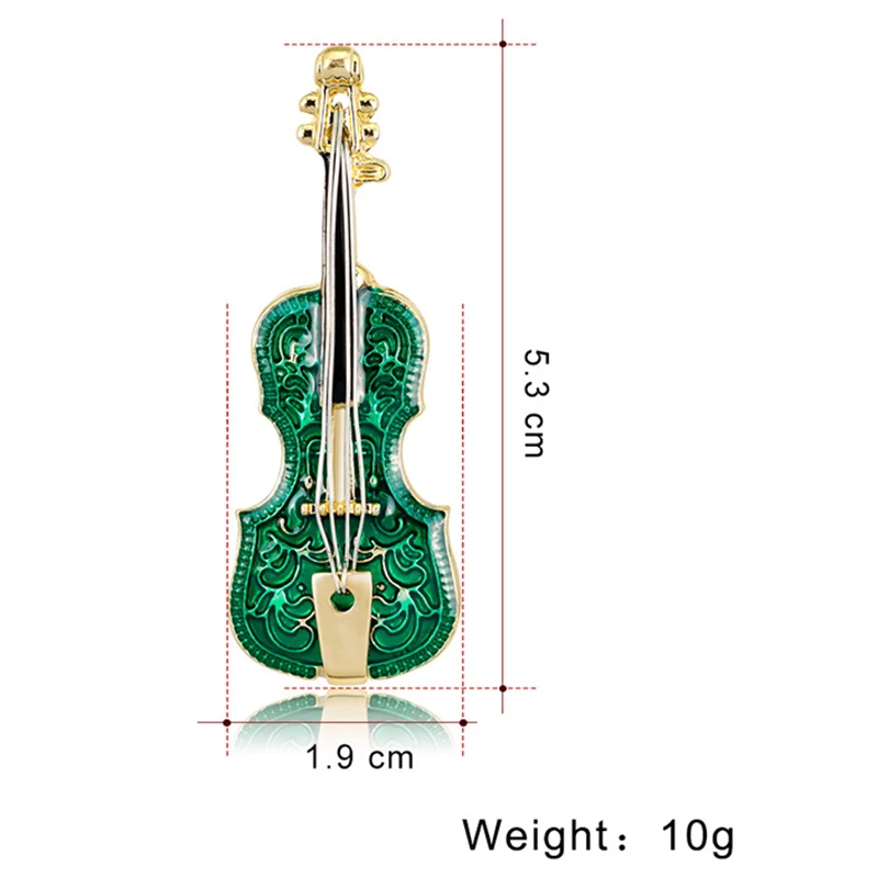 Музыкальные Броши «Скрипка» для женщин, эмалевые Броши из сплава, булавки для девушек, шарф, зажим для свитера, значки, ювелирные изделия