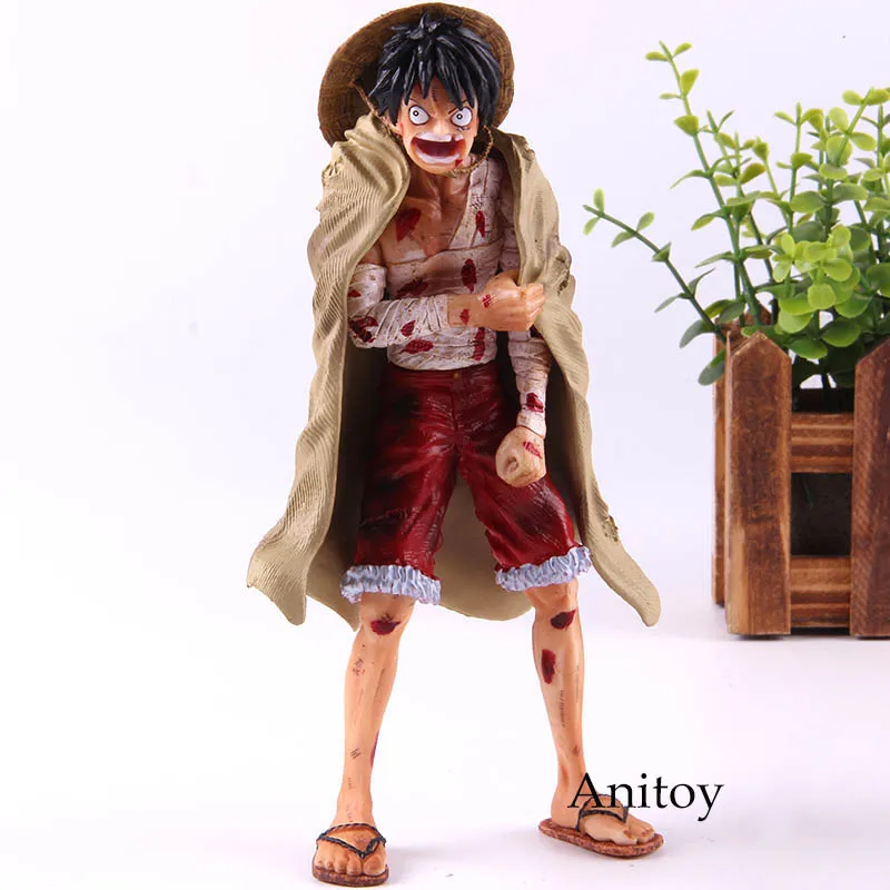 

Hot Toys Anime Action Figure One Piece Monkey D Luffy Battle Damage Ver. PVC Collection Model Toys 19.5cm