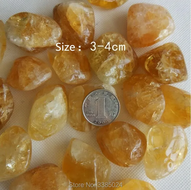 

10pcs/lot 1.5-3cm Fancy natural Brazillian Topaz citrine yellow quartz crystal rock rough palm stone healing energy stone