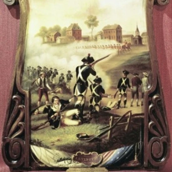 Битва за Лексингтон Американская история художник Unknown c. 1849 плакат печать (18x24) |