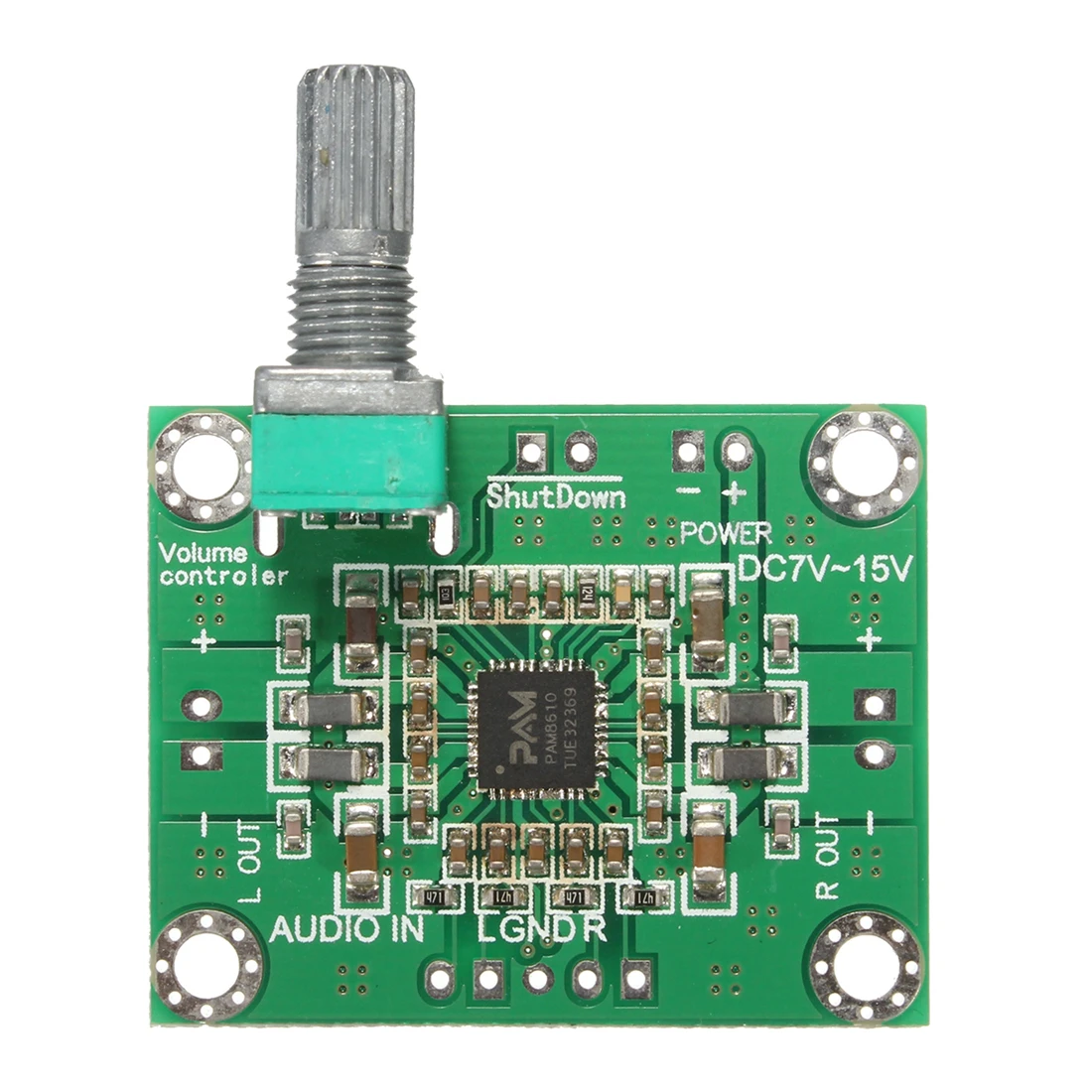 

10W*2 DC 7-15V PAM8610 Digital Audio Stereo Amplifier PCB Circuit Board Module