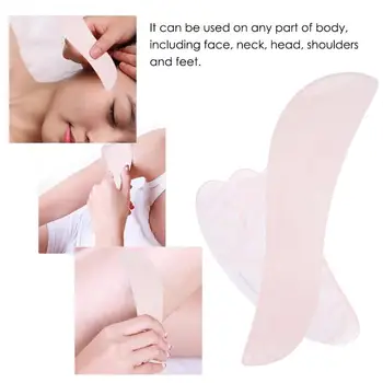 

3Pcs Natural Rose Quartz Scraping Plate Board Set Body Massage Plate Back Scraping Massage Relaxation Tool