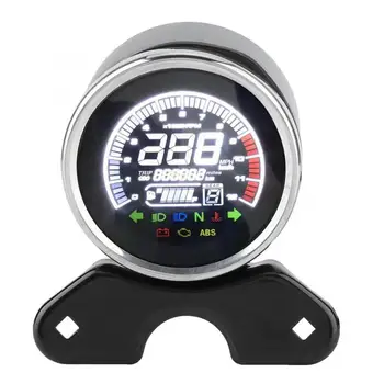 

DC12V LCD Display Motorcycle Digital Odometer Speedometer Tachometer motorcycle accessories Instruments Metal + PVC Plastic