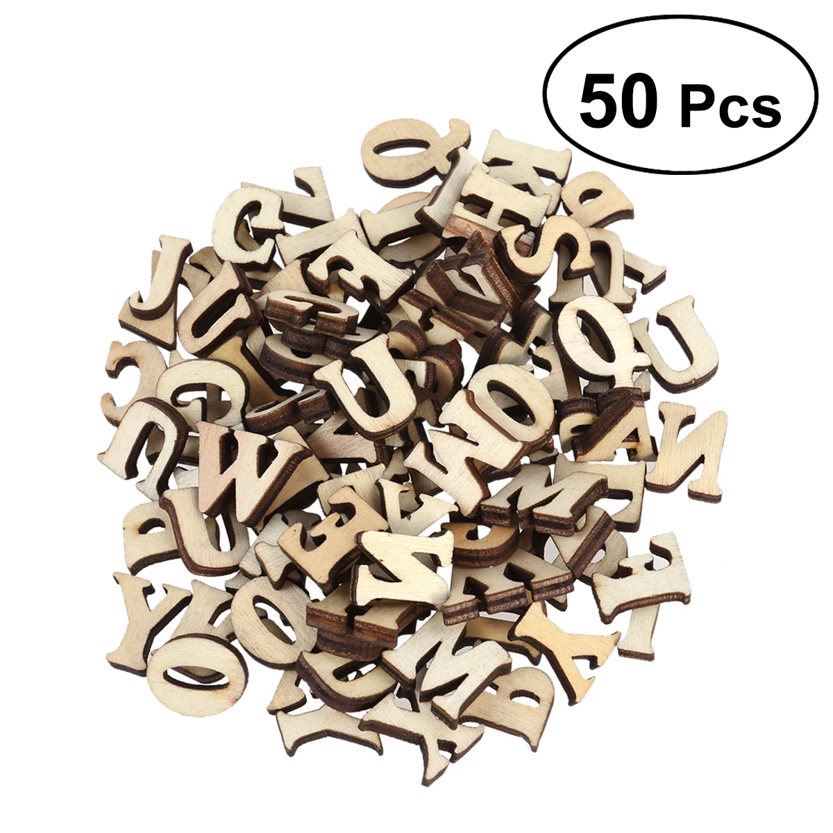 50/100 шт. деревянные поделки для рукоделия необработанные буквы алфавита резные