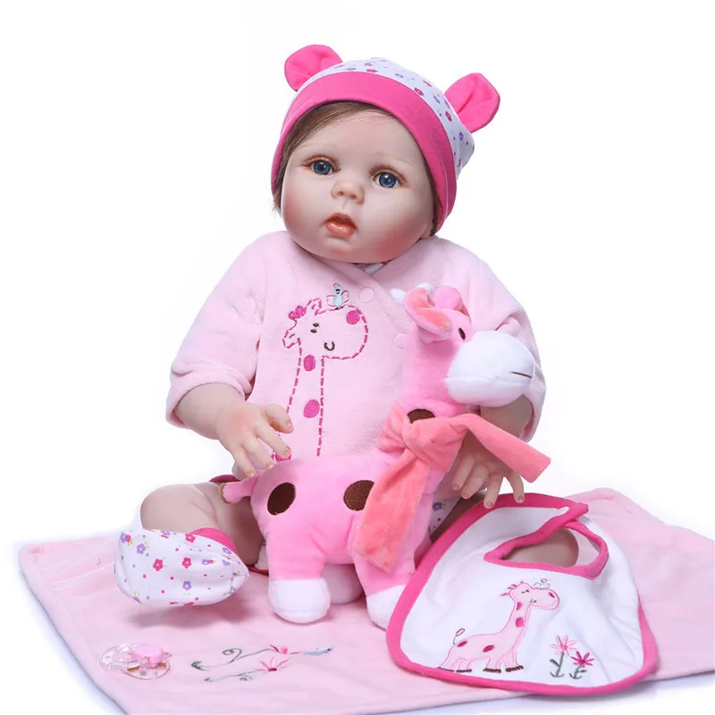 

NPK 55cm Realistic Full Silicone Vinyl Reborn Baby Doll Newborn Bebe Reborn Dolls Toys For Girl Birthday Christmas Gifts