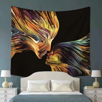 

Abstract style tapestry India mandala wall hanging Tapestries colorful printing beach towel blanket table cloth picnic Tapestry