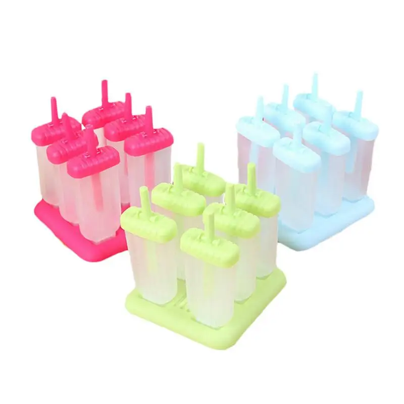 

6 Cell Silicone DIY Ice Cream Maker Mold Cooking Tools Frozen Ice Cube Molds Popsicle Maker DIY Ice Cream Tools Cooking Tools