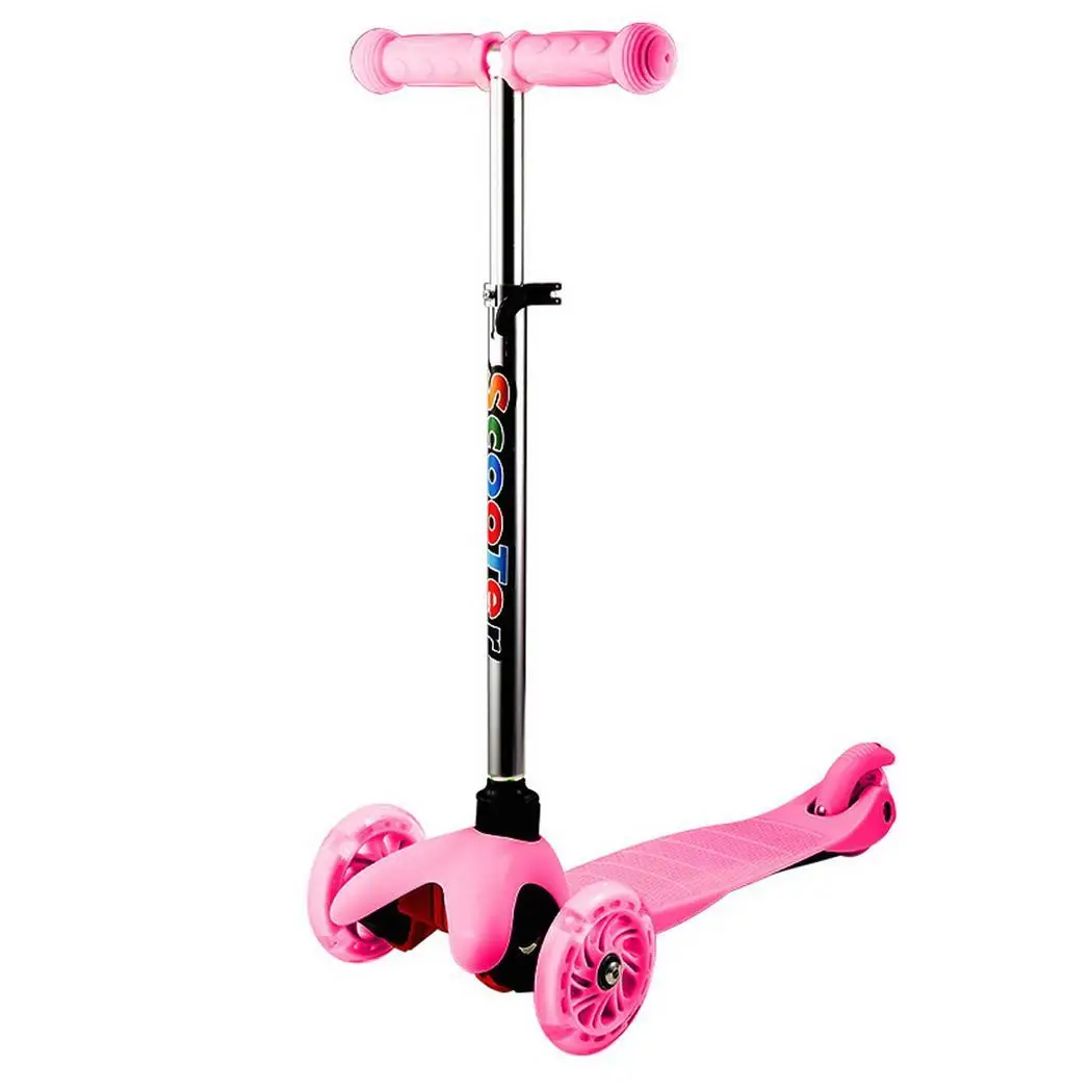 

Tricycle Kick Scooter Children's Foot 3-Wheel Scooters Adjustable Height with LED Light Wheel Patinete Infantil kids Scooter