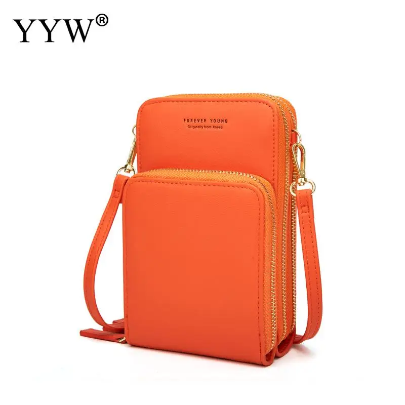 

Solid Color Zipper Crossbody Women Handbag Shoulder Bags with Pockets Tote Purse Cross Body Bag Black Red Orange Burgundy