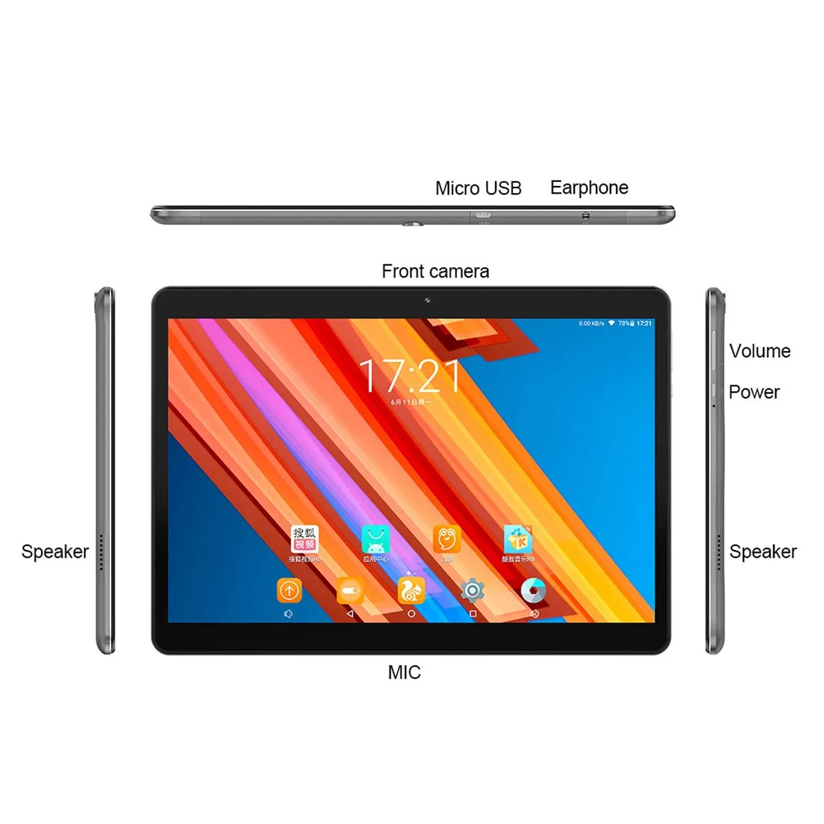 Teclast M20 4G Phablet 10 1 дюймов Android 8 0 MT6797 (X20) Deca Core 4 GHz 3GB ram 32GB 5.0MP задняя камера двойная 6600mAh