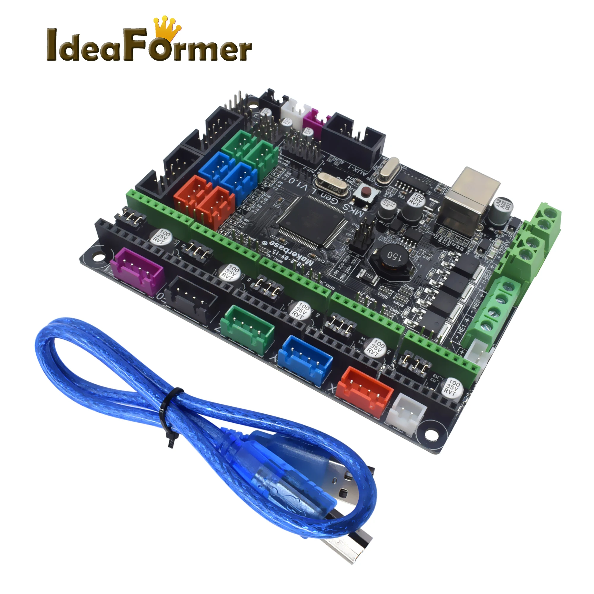 Запчасти для 3D принтера MKS Gen V1.0 плата управления Mega 2560 RepRap Ramps1.4 + 4 шт.
