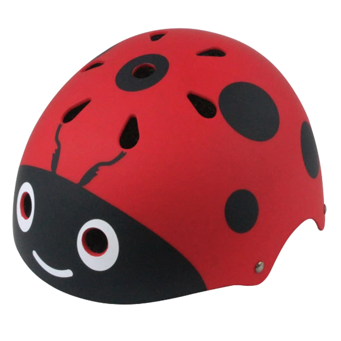 

2019 Lovely Ladybug Children Bicycle Safety Helmet Outdoor Skating Protective Helmet for Balance Bike Durable Helmet- Free Size