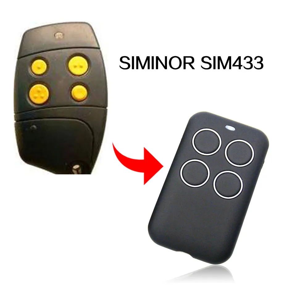 SIMINOR SIM433 дистанционное управление Универсальный ворота дистанционное управление SIMINOR двери гаража дистанционное управление 433,92 мГц