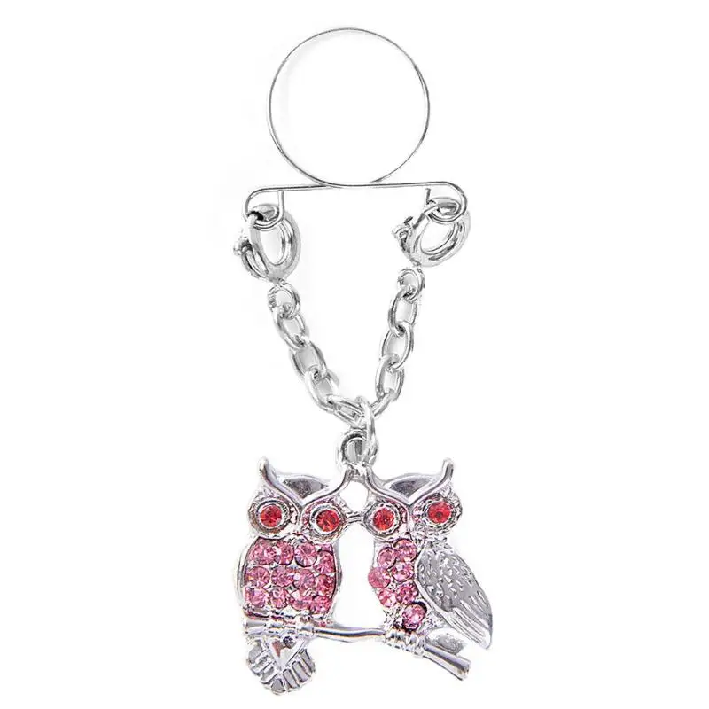 

JOCESTYLE Fashion Women Body Piercing Breast Nail Rhinestone Birds Pendant Fake Nipple Ring Jewelry Trinket Casual Decoration