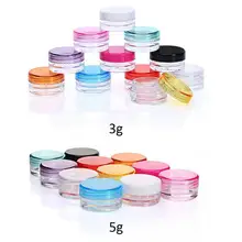 10 шт контейнер для пробников косметики пластиковый случайного цвета аксессуары для ногтей макияж Чехол крем Сплит бутылка 3g/5g случайный цвет