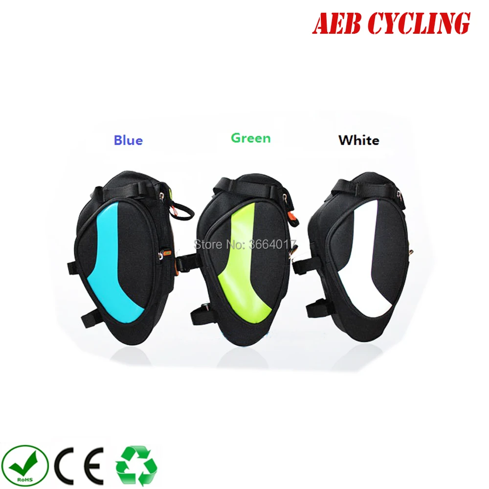 Perfect Free shipping small trianle storage bag seat tube bag for 36V 48V small triangle Li-ion battery with belt for folding bike 0