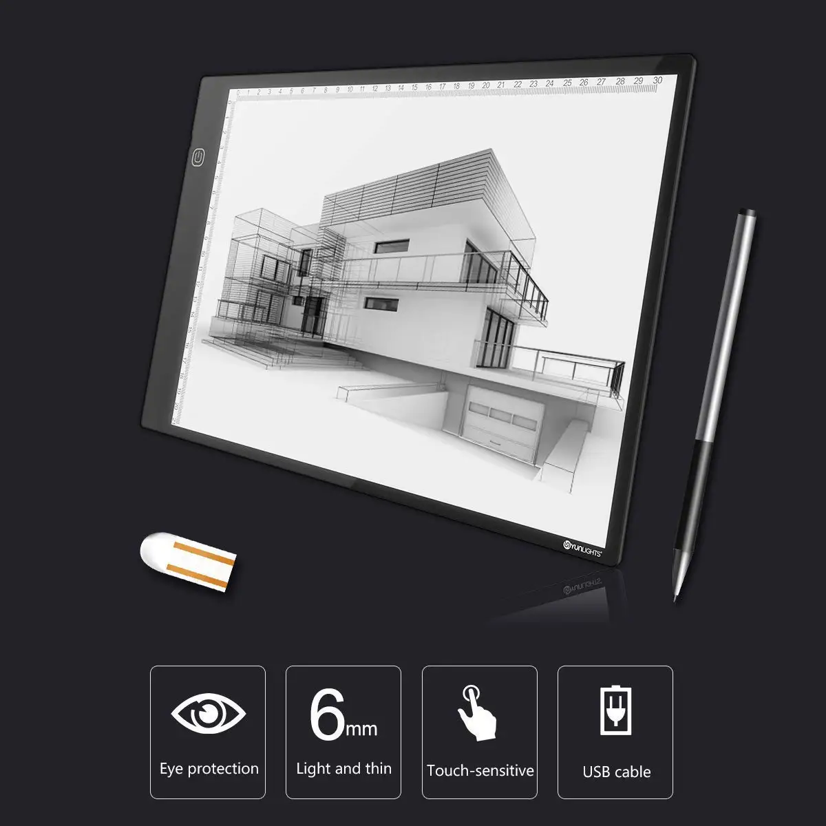 Ultra-thin Drawing Sketching Portable LED Light Box Tracer USB Power LED Artcraft Tracing Light Pad Light Box For Artists