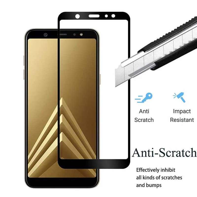 Защитное стекло для Samsung Galaxy A9 A7 A5 A8 A6 Plus закаленное Samsun Samsyng Galax Gelaksi A 9 8 7 6 8a 9a