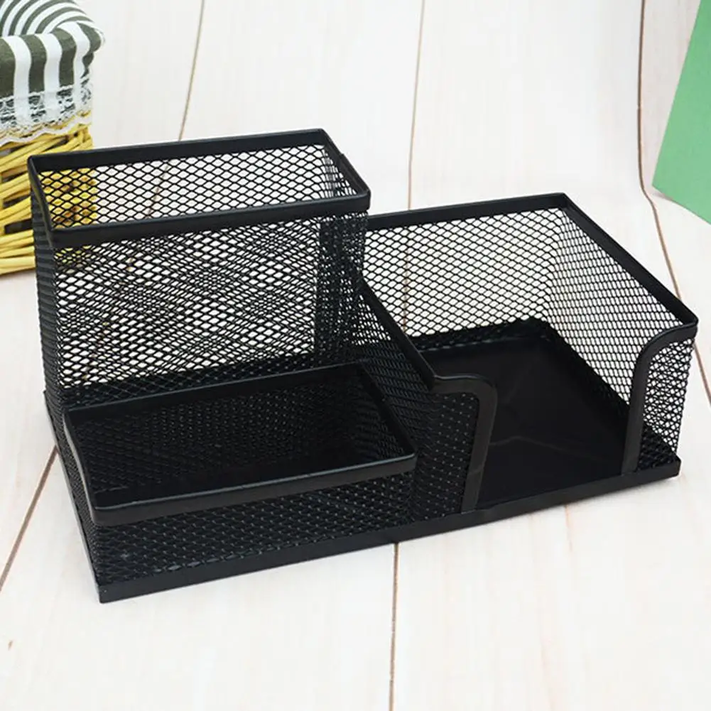 

Metal Mesh Desktop Pen Holder Organizer Office Home Stationery Storage Case School Supplies