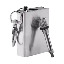 Открытый EDC инструменты пожарный стартер спички портативный в форме бутылки выживания инструмент Зажигалка Набор для наружного без масла