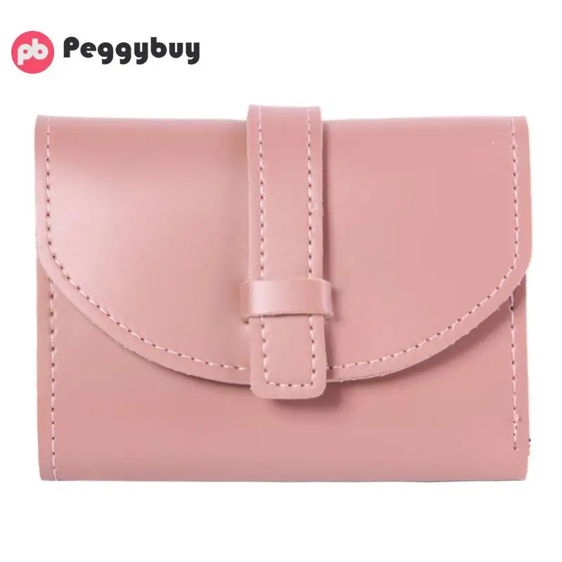 Women Wallet Short Leather Ladies band Designer Wallets for Women Mini Candy Color Clutch Brand ...