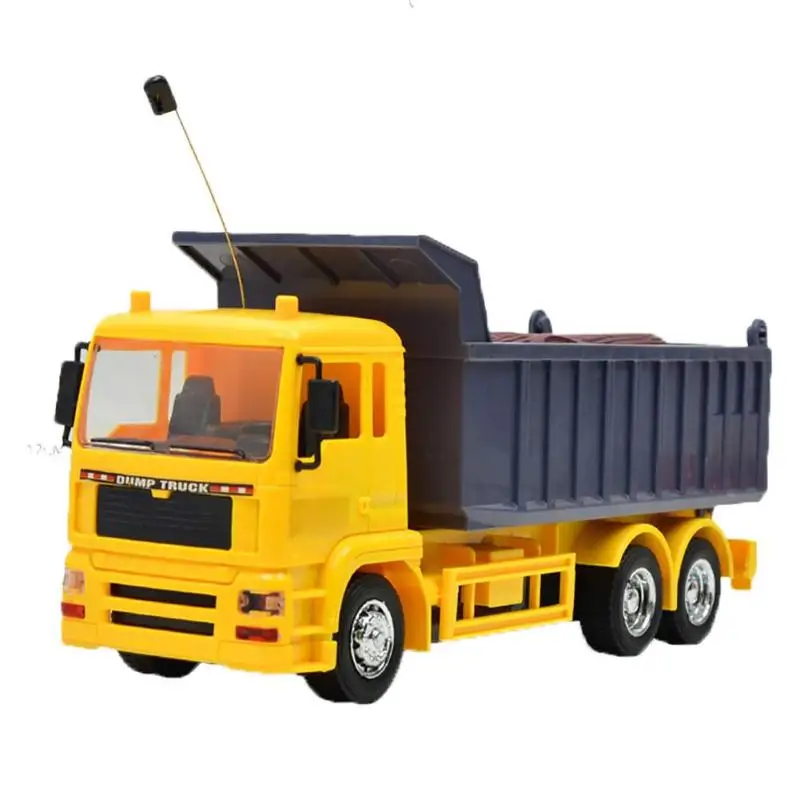 

Kids Remote Control Rechargeable Dump Truck Model Toys with Music Light Children Simulation Engineering Vehicle Toy USB Chargin