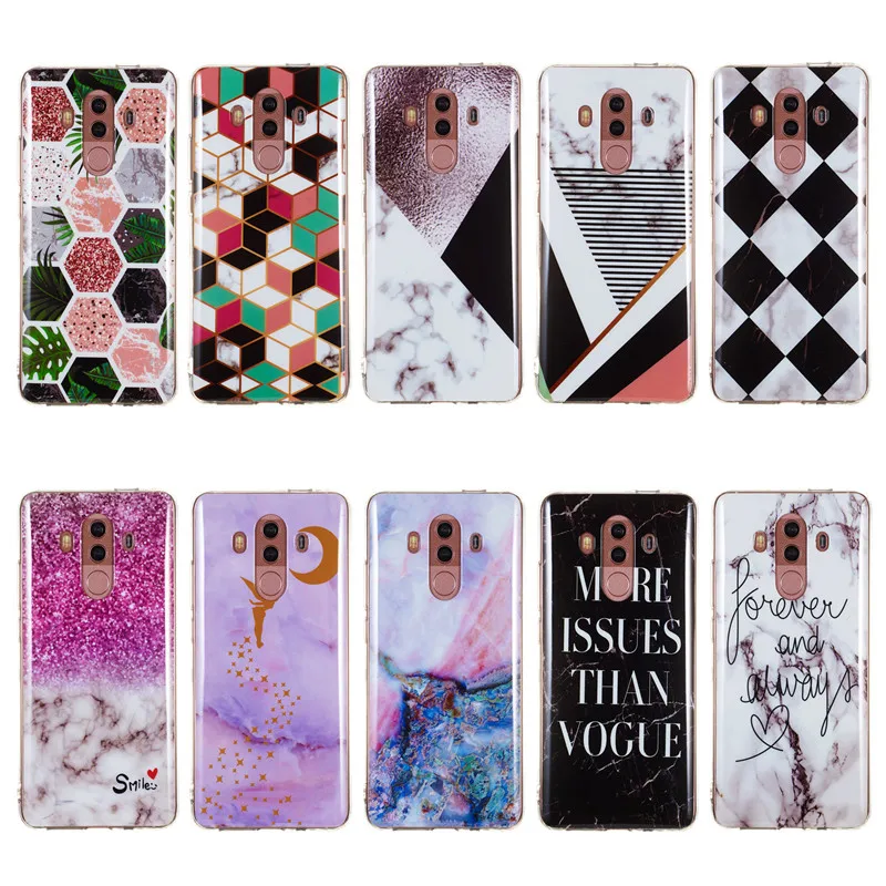 Мягкий чехол из силикона Мрамор для huawei P30 P30Pro P20 P20Lite Nova3i P Smart матовый телефона P8 P9