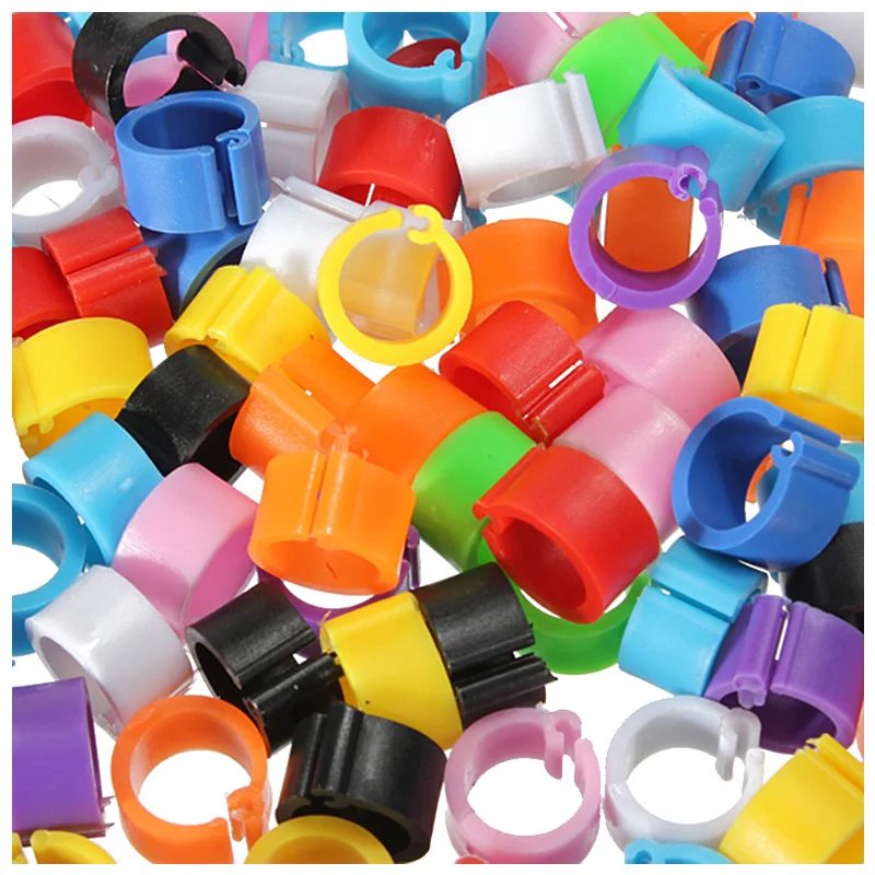 

150pcs Bird Rings 8mm Leg Bands Clip Pigeon Dove Chicks Duck Bantam Poultry