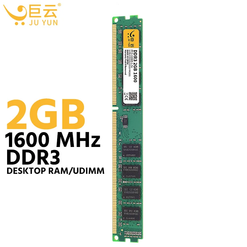 Ju Yun DDR3 2 Гб 1600 память для компьютера настольная память 1333 1066 МГц ПК совместимость 4 ГБ 8 ГБ напряжение 1,5 в