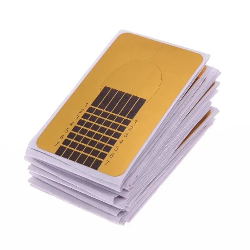 

50Pcs Sticker Manicure Styling Professional Nail Forms Acrylic Curve Nails Gel Nail Extension Nail Art Guide Form Tools Hot Sale