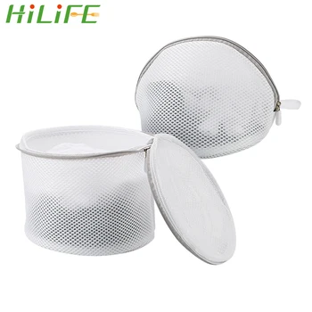 

HILIFE Mesh Clothes Sock Washing Aid Net Zip Bags Women Bra Underwear Lingerie Laundry Washing Bags Hosiery Saver Bras Protector