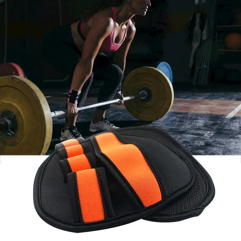 2 قطعة للجنسين قفازات تمرين الحديد اليد حامي الاثقال رياضة التدريب جرافات مضاد الوزن رفع التدريب قفازات القبضات منصات