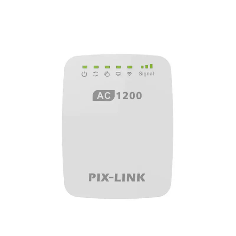 

PIX-LINK 1200Mbps Pixlink Wifi Range Extender Wireless Repeater Wifi Extender Internet Signal Booster With External Antennas F