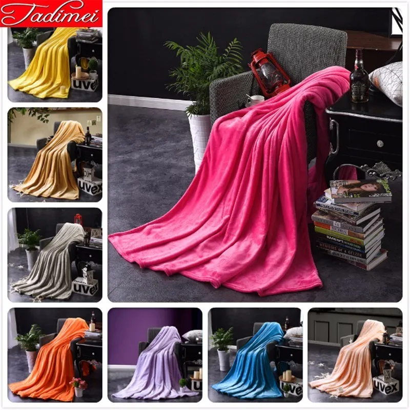 

Spring Autumn Warm Soft Comfortable Plush Blanket Adult Couple Kids Sofa Car Bed Cover Single Double Queen King Size Bedspreads