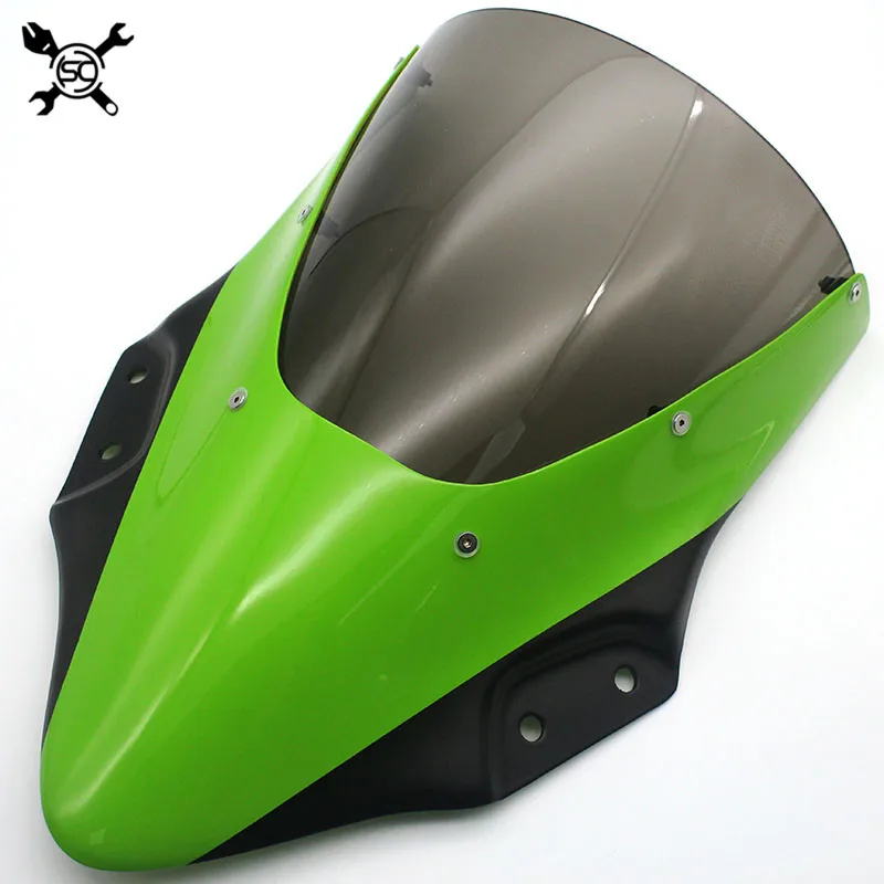 Мотоцикл козырек ветровое стекло подходит для Kawasaki NINJA 250 400 18 19 NINJA250 NINJA400 двойной пузырь