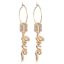 Women Gold Arrow Design Fashion Earrings Shinning Rhinestone Decorated Earrings Female Fashion Women Earings Wedding Jewelry Women Gold Arrow Design Fashion Earrings Shinning Rhinestone Decorated Earrings Female Fashion Women Earings Wedding Jewelry