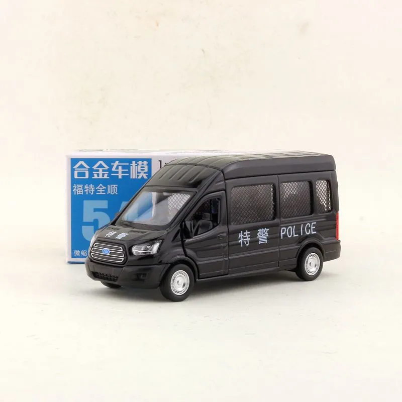 Масштаб 1:52/литая Игрушечная модель/Полиция Ford Transit MPV/спортивный гоночный