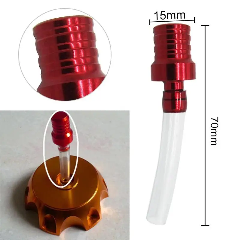 Мотоцикл газ яма ATV яма грязи велосипед топливный бак бензина Крышка алюминиевый сплав Сапун трубы шланг вентиляционные Сапун трубы Мото Аксессуары