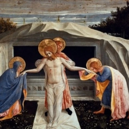 Погребение Христа по Fra Angelico (1387-1455) Германия Мюнхен Alte Pinakothek плакат печать (18x24) |