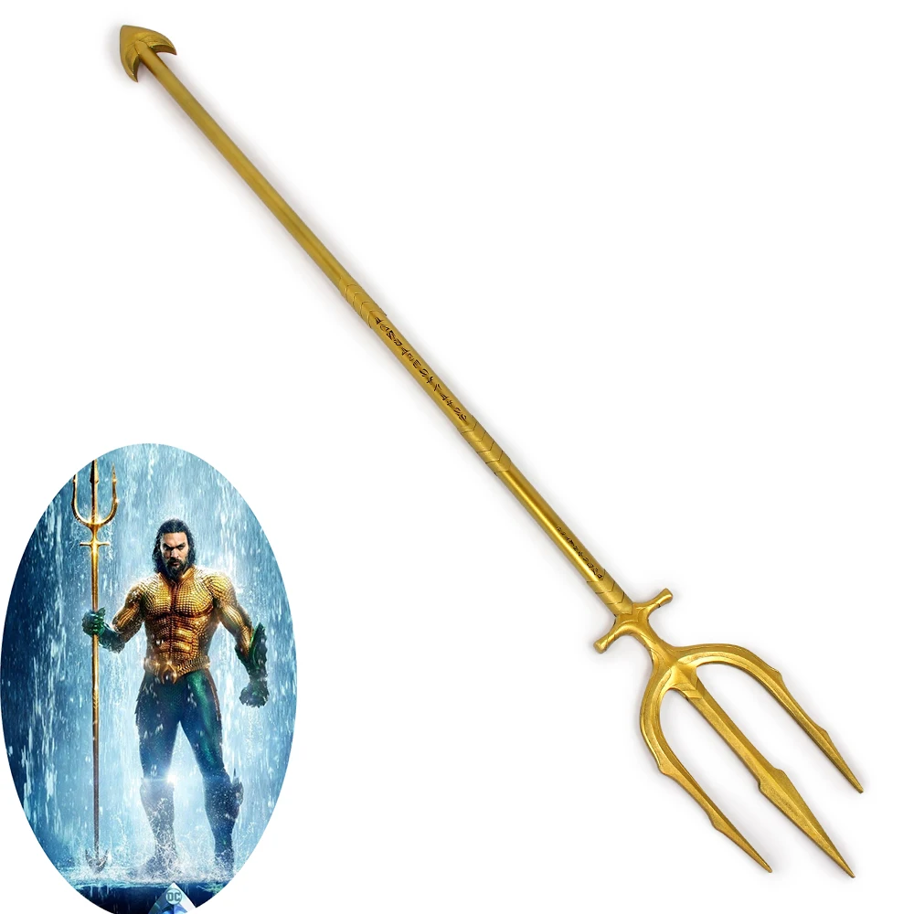 Aquaman Arthur Curry Orin Trident Золотое оружие для костюмированной вечеринки|Реквизит