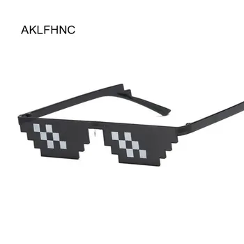 

Mosaic Sunglasses Trick Toy Thug Life Glasses Deal With It Glasses Pixel Women Men Black Mosaic Sunglasses Funny Toy