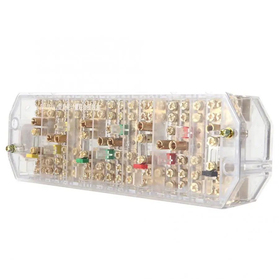 

FJ6/PJ1L Three Phase Wires Household Meter Terminal Row Electrical Enclosure Junction Box High Quality