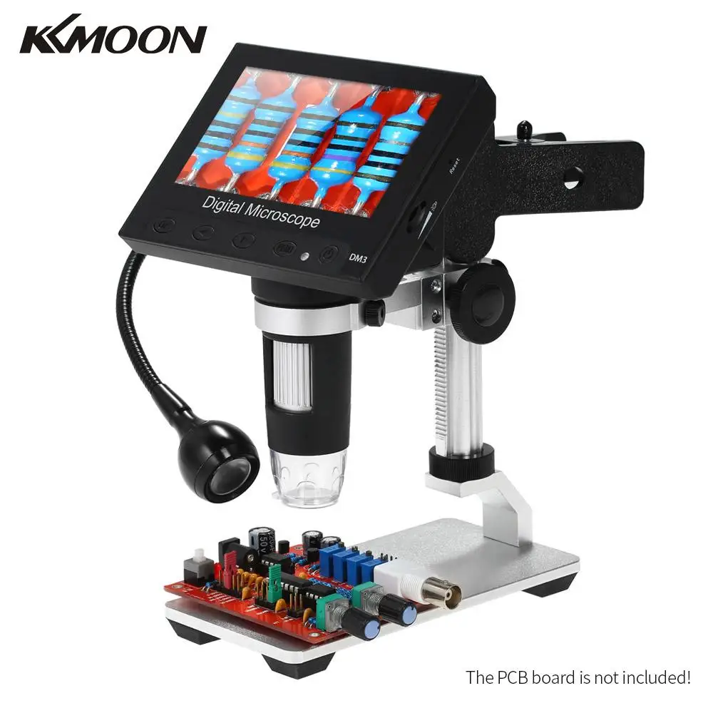 1000X Portable Digital Microscope 4.3 inch LCD Display 1080P LED