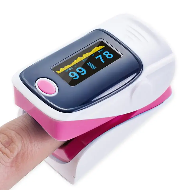 Сфигмоманом Пульсоксиметр для детей и взрослых, Оксиметр крови, индикатор насыщения кислородом, прозрачный двойной цветной OLED экран