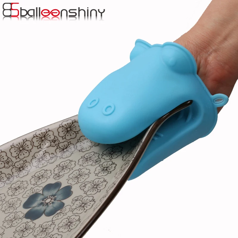 

BalleenShiny Silicone Anti-scald Hand Clamp Frog Baking Cook Heat-resistance Dish Plate Clip Hand Protection Color Random