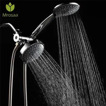 

3-Way Shower Head Diverter with Mount Combo Shower Arm Mounted Valve Fix Bracket 5-functions Top Spray Shower Set Bathroom