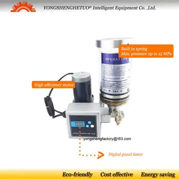 

Electric lubrication pump grease lubricator oiler digital panel 6mm outlet DC24V P-101-C YGL-G120 for centralized system