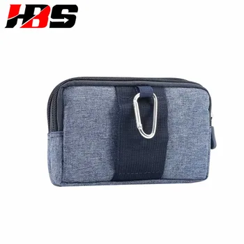 

Phone Case For Huawei Honor 7A 7X 5X 6A Honor 6 7 8 9 V10 Denim Fabric Bag Hook Loop With Belt Pouch Holster Double Pockets Bag