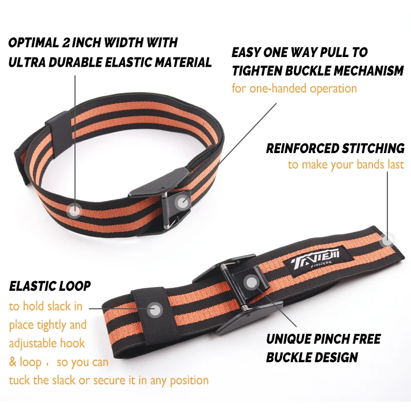 Kaufen BFR Okklusion Wraps Pro Widerstand Bands Fitness Arm Bein Blaster Elastische Übung Bands für Blut Flow Einschränkung Ausbildung